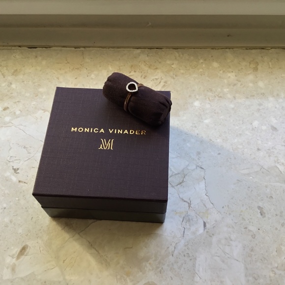 Monica Vinader Rose Gold Riva Ring - Picture 5 of 5